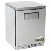 True - Undercounter Refrigerator, 24x24.75x31.625 Stainless Steel Top, Sides and Door, 2 Shelves wit