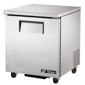 True - Undercounter Freezer, 29.75x27.63x30.13 Stainless Steel Top, Sides and Door, 2 Shelves with A