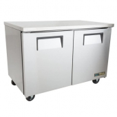 True - Undercounter Refrigerator, 48.375x30.125x29.75 Stainless Steel Top, Sides and Doors, 4 Shelve