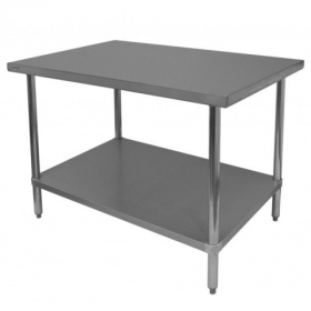 GSW - Work Table, Commerical 30x24x35 Stainless Steel Top with Galvanized Undershelf