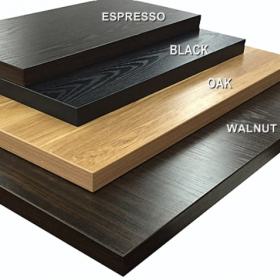 Amko - Laminated Table Top, 24x30 Black Finish