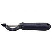 Winco - Serrated Edge Straight Peeler, Stainless Steel with Soft Grip Handle