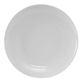 Tuxton - Florence Plate, 10.25&quot; Porcelain White, 12 count