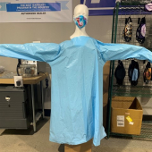 A - Medical Gown, Level 3, Plastic, each