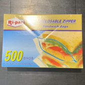 H - Zip Lock Sandwich Bag, 6x6, 500 Count (LIMIT 1)
