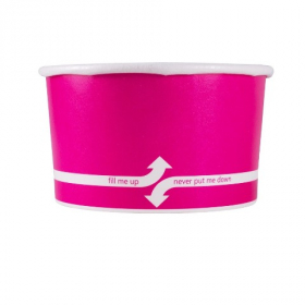 Karat - Hot/Cold Paper Food Container, 5 oz Pink