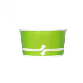 Karat - Hot/Cold Paper Food Container, 6 oz Green