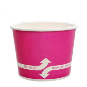 Karat - Hot/Cold Paper Food Container, 12 oz Pink