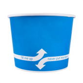 Karat - Hot/Cold Paper Food Container, 16 oz Blue