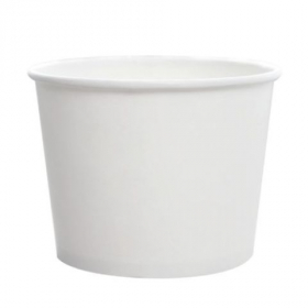Hot/Cold Paper Food Container, 16 oz White, 1000 count