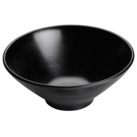 Winco - Togashi Bowl, 22 oz Black Melamine
