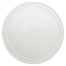Winco - Ardesia Mazarri Plate, 12&quot; Round Bright White Porcelain