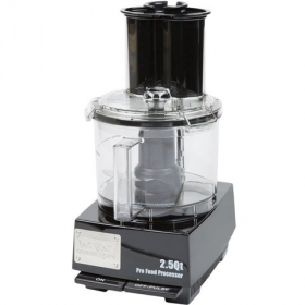 Waring - Food Processor, 2.5 Quart PC Plastic Bowl and 3/4 HP Motor, with an S-blade, Sealed Whippin
