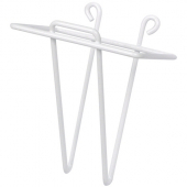 Winco - Scoop Holder, 4.25x5.375 White Plastic Coated Wire