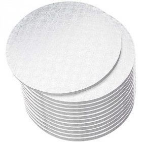 Cake Pad Wrap Around, 10&quot; White Double Wall, 50 count