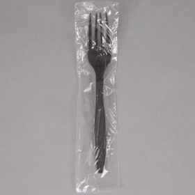 Fork, Black Medium Weight Wrapped, 1000 count