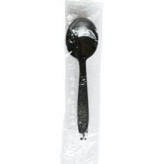 Soup Spoon, Black Heavy Weight Wrapped
