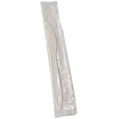 Knife, Wrapped White Plastic, Medium