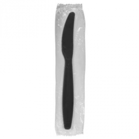 Karat - Fork, Heavy Black PS Plastic, Individually Wrapped, 1000 count