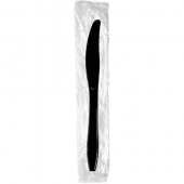 Knife, Heavy Black PS Plastic, Individually Wrapped, 1000 count