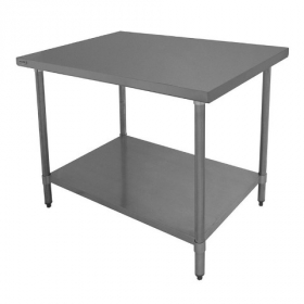 GSW - Work Table, Economy 30x12x35 Stainless Steel Top with Galvanized Undershelf, each