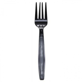 Karat - Fork, Extra Heavy Weight Black PP Plastic