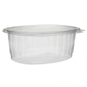 Pactiv - EarthChoice Deli Container, Hinged 48 oz Clear PET Plastic