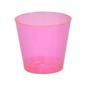 Fineline Settings - Quenchers Shot Glass, 1 oz Red Plastic